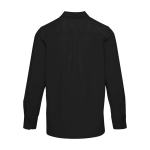 Unisex corduroy shirt with straight fit and long sleeves 252 g/m2 Elevate black colour second rear view