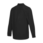 Unisex corduroy shirt with straight fit and long sleeves 252 g/m2 Elevate black colour third rear view