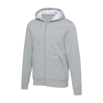 Unisex recycled cotton and polyester hoodie with sherpa lining Elevate marbled grey colour