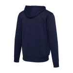 Unisex recycled cotton and polyester hoodie with sherpa lining Elevate navy-blue colour third rear view