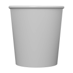 Reusable cup ideal for espresso Americano® Piccolo 100ml white colour second front view