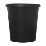 Reusable espresso cup with lid Americano® Piccolo 100ml black colour second front view