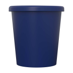 Reusable espresso cup with lid Americano® Piccolo 100ml blue colour second front view