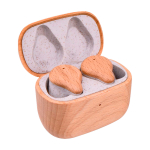 Wireless earbuds with ENC technology Prixton TWS163 wood colour