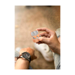 Wireless earbuds with ENC technology Prixton TWS163 wood colour lifestyle image