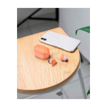 Wireless earbuds with ENC technology Prixton TWS163 wood colour lifestyle image 2