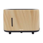 Silent humidifier with aromatherapy and flame light Prixton Essence wood colour second front view