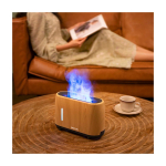Silent humidifier with aromatherapy and flame light Prixton Essence wood colour lifestyle image