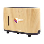 Silent humidifier with aromatherapy and flame light Prixton Essence wood colour pad printing view