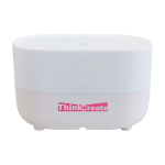 4-in-1 aroma humidifier with 12W speaker Prixton Connected white colour pad printing view