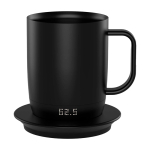 Smart plastic temperature control mug Prixton Tempo 300 ml black colour third front view