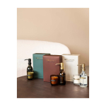 WELLmark 250ml glass dispenser and scented candle set white colour lifestyle image