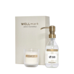 WELLmark 250ml glass dispenser and scented candle set main view