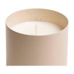 Soya wax scented candle with 3 different aromas 210g WELLmark beige colour close-up view 1