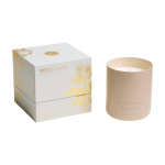 Soya wax scented candle with 3 different aromas 210g WELLmark beige colour third view