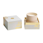 Soya wax scented candle with 3 different aromas 210g WELLmark beige colour fourth view