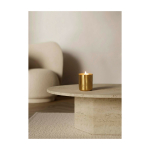 Soya wax scented candle with 3 different aromas 210g WELLmark gold colour lifestyle image 2