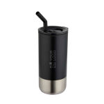 Insulated tumbler with steel straw and silicone tip 480ml main view