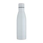 Stainless steel thermal bottle for sublimation 500 ml white colour second front view