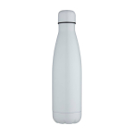 Stainless steel bottle with special sublimation coating 500 ml white colour second front view