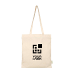 Organic cotton tote bag with spacious compartment 7L 100 g/m2 main view