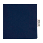 Organic cotton tote bag with side gussets 14L 180gsm navy-blue colour close-up view 2