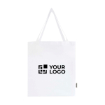 Organic cotton tote bag with side gussets 14L 180gsm main view