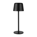 Rechargeable eco table lamp with three light modes 1200mAh black colour second front view