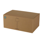 Rechargeable eco table lamp with three light modes 1200mAh black colour second view with box