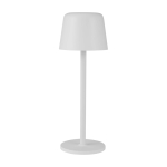 Rechargeable eco table lamp with three light modes 1200mAh white colour second front view