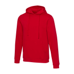 Unisex hoodie with brushed interior 280g/m2 Elevate red colour