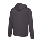Unisex hoodie with brushed interior 280g/m2 Elevate grey colour third rear view