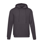Unisex hoodie with brushed interior 280g/m2 Elevate grey colour second front view