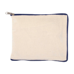 Foldable recycled cotton bag with GRS certificate 7L 140 g/m2 navy-blue colour second view