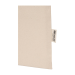 Durable tote bag with shoulder straps 30cm 180g/m² natural colour third view