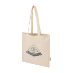 Durable tote bag with shoulder straps 30cm 180g/m² natural colour transfer printing view