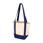 Recycled cotton tote bag with GRS certificate 320g/m² navy-blue colour