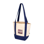 Recycled cotton tote bag with GRS certificate 320g/m² navy-blue colour