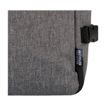 Recycled polyester cabin laptop backpack 25L 17” marbled grey colour close-up view 1