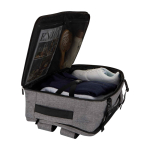 Recycled polyester cabin laptop backpack 25L 17” marbled grey colour third view