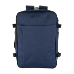 Recycled polyester cabin laptop backpack 25L 17” marbled blue colour second front view