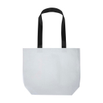 Double-laminated recycled plastic waterproof tote bag 18L 150g/m² white colour second rear view
