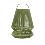 Portable recycled plastic lampshade for Originalhome lamp green colour second front view