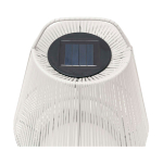 Portable recycled plastic lampshade for Originalhome lamp light grey colour close-up view 1