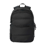 Eco water-repellent laptop backpack PC 15.6” and 18L black colour second front view
