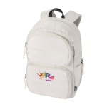 Eco water-repellent laptop backpack PC 15.6” and 18L sand colour