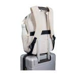 Eco water-repellent laptop backpack PC 15.6” and 18L sand colour second view