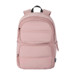 Eco water-repellent laptop backpack PC 15.6” and 18L light pink colour second front view