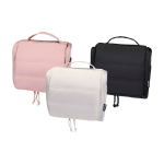 Recycled polyester wash bag with padded hanger 8L sand colour second multiple colours view