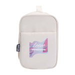 Recycled polyester wash bag with padded hanger 8L sand colour